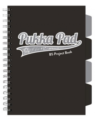 Papetarie & Birotica - Caiet cu Spirală și Separatoare Pukka Pad Project Book B5, Matematică, 200 Pagini, Hârtie 80g