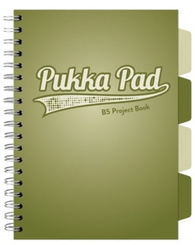 Caiete - Caiet cu Spirală și Separatoare Pukka Pad Project Book B5, Matematică, 200 Pagini, Hârtie 80g