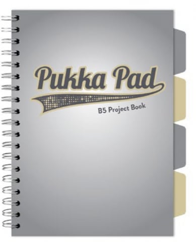 Caiete - Caiet cu Spirală și Separatoare Pukka Pad Project Book B5, Matematică, 200 Pagini, Hârtie 80g