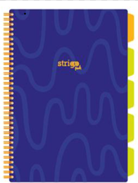 Caiete - Caiet cu Spirală și Separatoare Strigo Pads Project Book Neon A4, Dictando