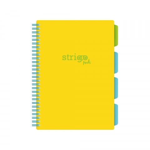 Caiete - Caiet cu Spirală și Separatoare Strigo Pads Project Book Neon B5, Dictando