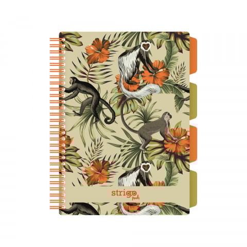 Caiete - Caiet cu Spirală și Separatoare Strigo Pads Project Book TROPICAL B5, Matematică
