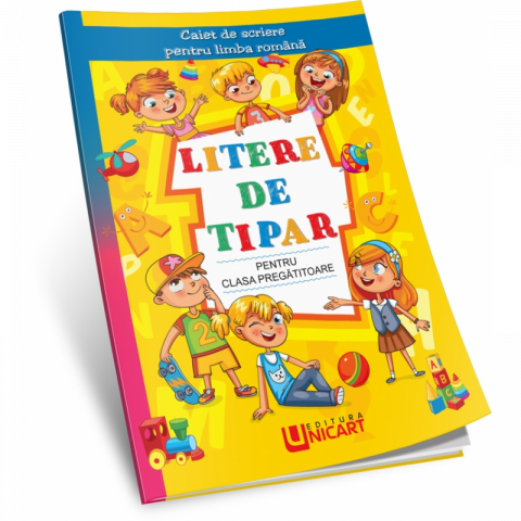 Papetarie & Birotica - Caiet de scriere A5 pentru limba romana -Litere de tipar,32 pagini