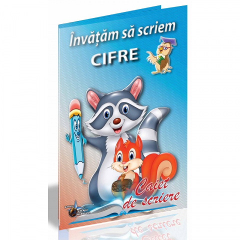 Caiete - Caiet de scriere B5 Cifre Invatam sa scriem pentru prescolari si scolari