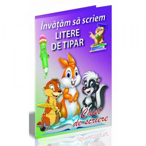 Papetarie & Birotica - Caiet de scriere B5 Ma pregatesc sa merg la scoala-Invatam sa scriem Litere de tipar