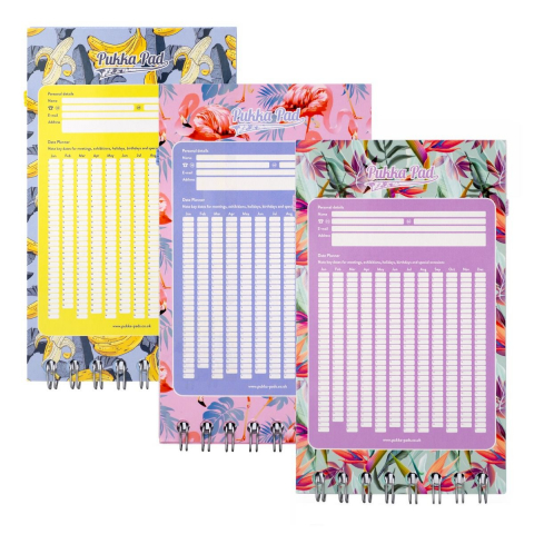 Caiet Pukka Pad Pastel A7, 100 Pagini Dictando, Hârtie 80g, Coperți Cartonate, Roz [1]