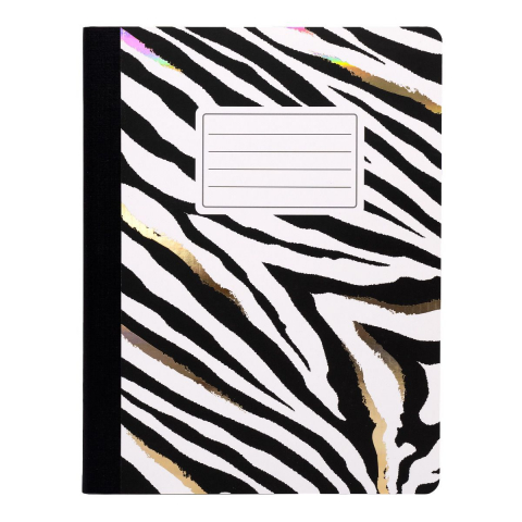 Papetarie & Birotica - Caiet Pukka Pad Wild Collection Zebra, 140 Pagini Dictando, 24.7 x 19 cm, Hârtie 80g