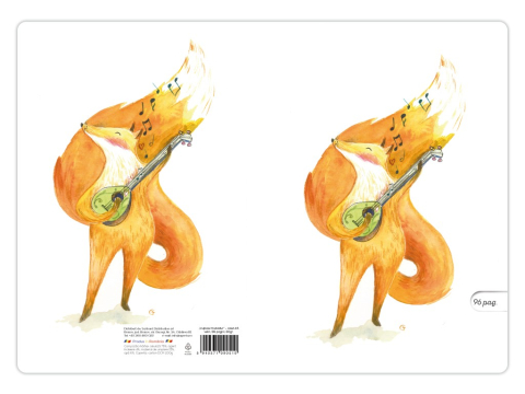 Caiet special A5 foaie velina, ilustratie Vulpoiul trubadur,48 file, 80g [2]