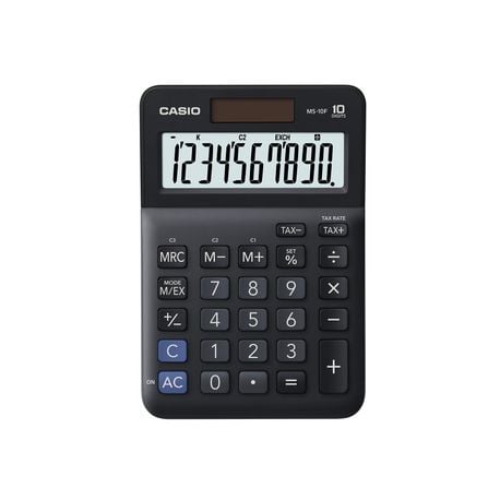 Papetarie & Birotica - Calculator de birou 10 digits Casio MS-10F negru