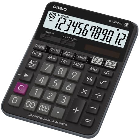 Papetarie & Birotica - Calculator de birou 12 digits Casio DJ-120D negru