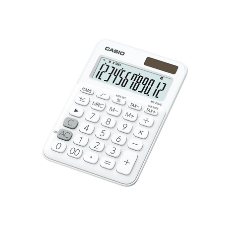 Papetarie & Birotica - Calculator de birou 12 digits Casio MS-20UC alb