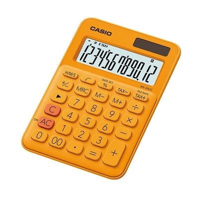 Papetarie & Birotica - Calculator de birou 12 digits Casio MS-20UC portocaliu