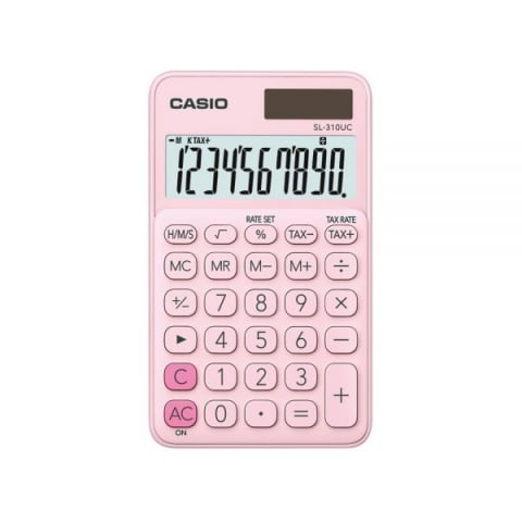 Papetarie & Birotica - Calculator portabil 10 digits Casio SL-310UC roz