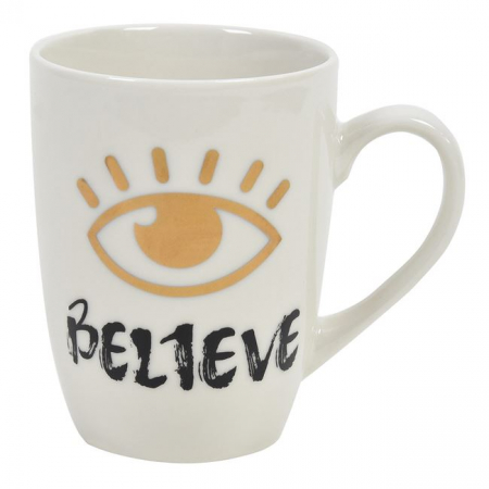 Articole Bucatarie - Cana cu mesaj motivational Believe