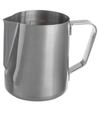 Cani si cesti - Cana inox pentru spumare lapte 350 ml, cu maner si gradatie