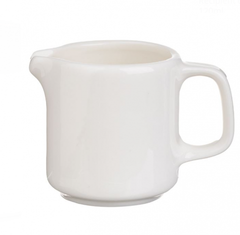Cana pentru lapte, Portelan, Alb, 120 ml [2]