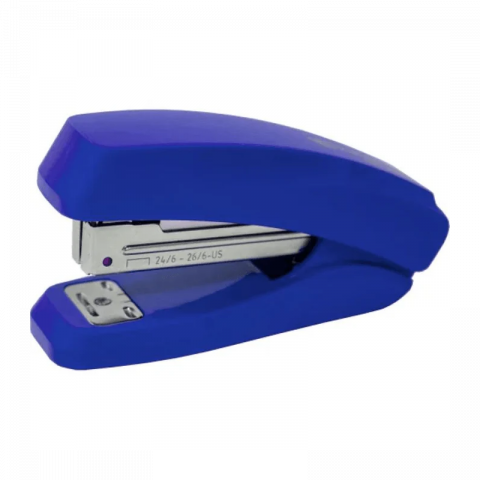 Capsatoare si decapsatoare - Capsator capse 24/6 - 26/6, 15 coli, 48mm, plastic, albastru, model Kangaro Executive ES-35P