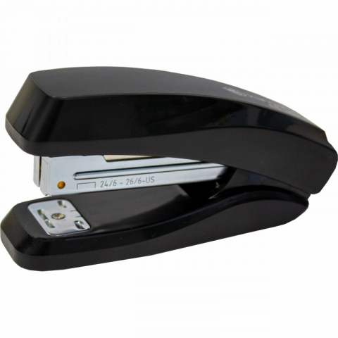 Capsatoare si decapsatoare - Capsator capse 24/6 - 26/6, 15 coli, 48mm, plastic, negru, model Kangaro Executive ES-35P