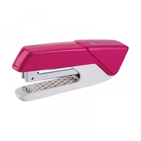 Capsatoare si decapsatoare - Capsator capse 24/6 - 26/6, 25 coli, 91mm, plastic, roz,model Kangaro ARIS-425
