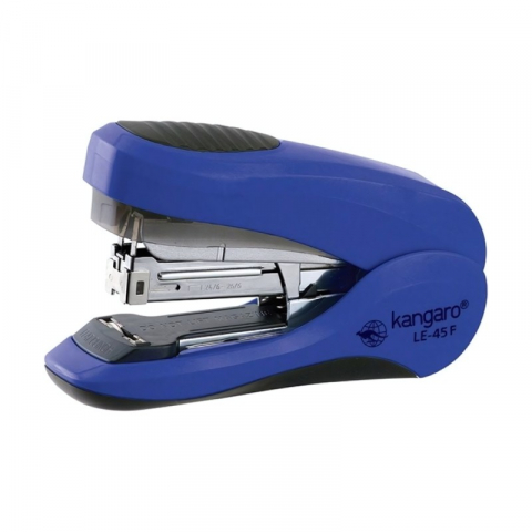 Capsatoare si decapsatoare - Capsator capse 24/6 - 26/8, 40 coli, 48mm, plastic, albastru,model Kangaro Less Effort LE-45F