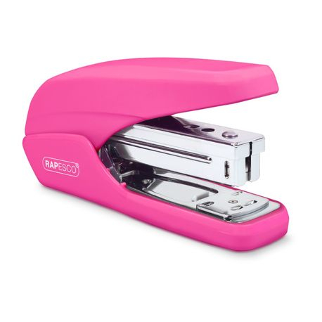 Capsatoare si decapsatoare - Capsator plastic Rapesco X5-25ps 25 coli roz neon