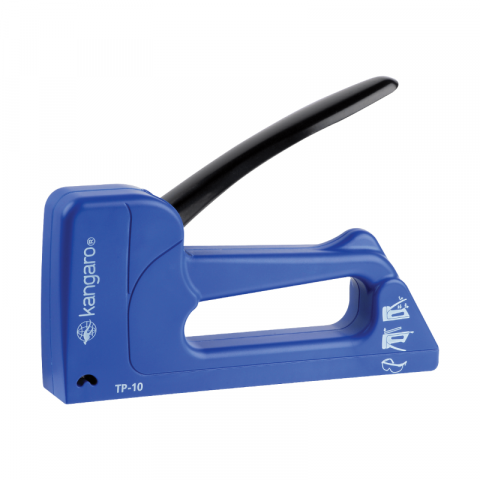 Capsatoare si decapsatoare - Capsator tacker Kangaro TP-10, plastic, albastru