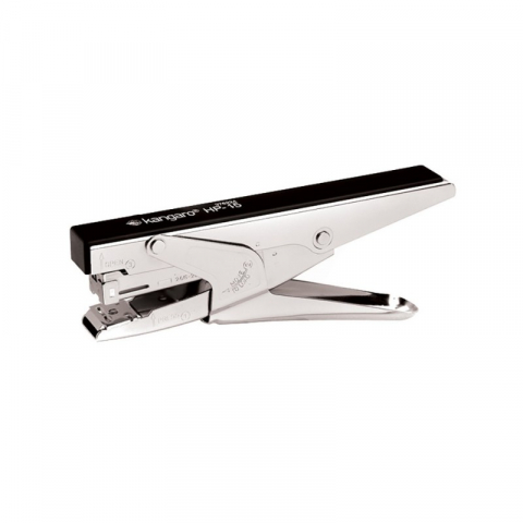 Capsatoare si decapsatoare - Capsator tip cleste capse nr.10, 20 coli, 40mm, metalic, negru,model Kangaro HP-15