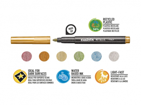 Carioca Metallic Maxi 6/set [1]