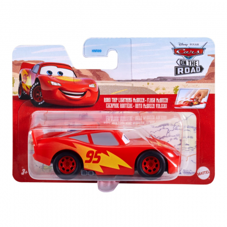 Masinute, Motociclete, Elicoptere, Avioane & Trenulete - Cars Mașinuță Pullback Road Trip Fulger McQueen 1:43 