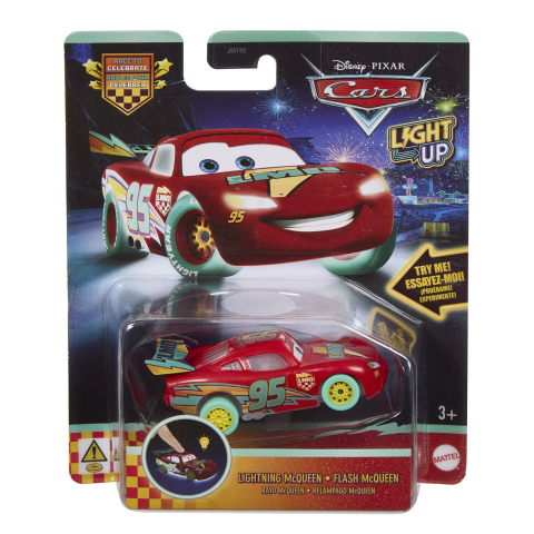 Avioane si Elicoptere jucărie - CARS MASINUTA LUMINOASA FULGER MCQUEEN SCARA 1 LA 55