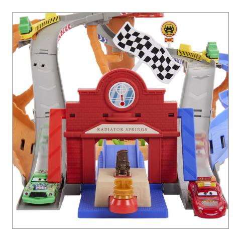 CARS RACE AND RESCUE SET DE JOACA CURCUIT DE SALVARE SI 3 MASINUTE METALICE [6]