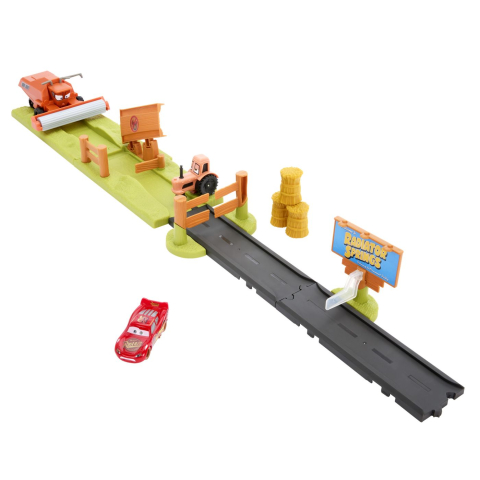 CARS SET DE JOACA PISTA DE ACROBATII FRANK ESCAPE SI STUNT RACE [2]