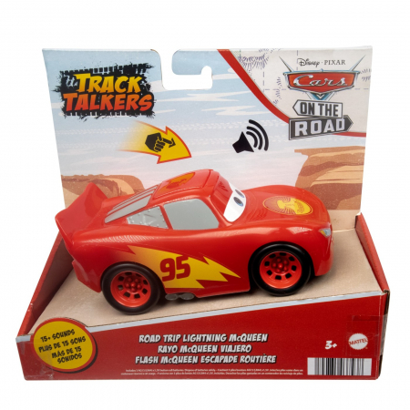 Masinute, Motociclete, Elicoptere, Avioane & Trenulete - Cars Track Talkers Masina cu Efecte Sonore Road Trip Fulger McQueen