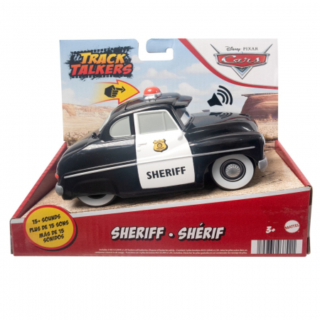 Masinute, Motociclete, Elicoptere, Avioane & Trenulete - Cars Track Talkers Masina cu Efecte Sonore Sheriff