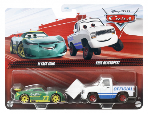 Jocuri si articole copii - CARS3 SET 2 MASINUTE METALICE M FAST FONG SI KRIS REVSTOPSKI