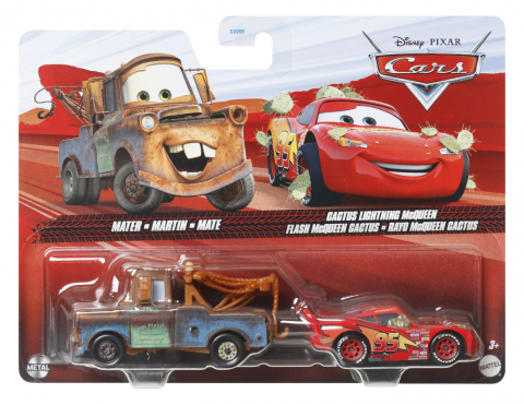 Jocuri si articole copii - CARS3 SET 2 MASINUTE METALICE MARTIN SI CACTUS FULGER MCQUEEN