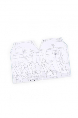 Carte de colorat cu abtibilduri, Mica scoala de dans, Moulin Roty [3]