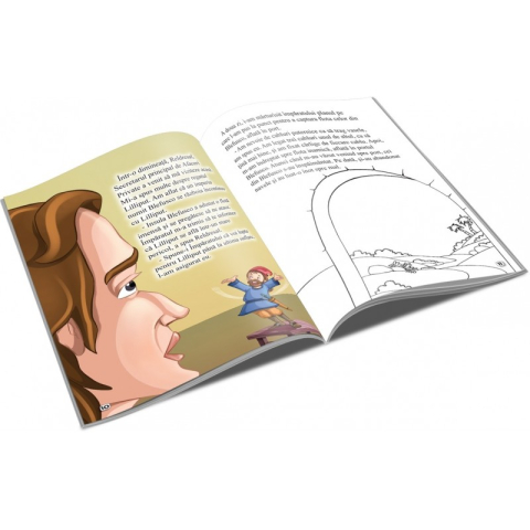 Carte de colorat și povești – Gulliver în Țara Piticilor, tip A5, 16 pagini [1]