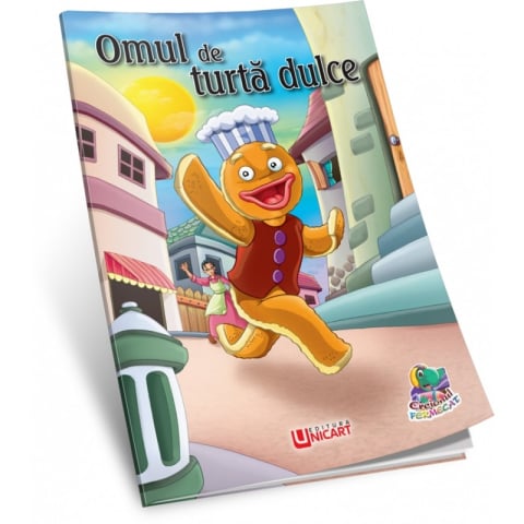 Carti de colorat - Carte de colorat și povești – Omul de turtă dulce, tip A5, 16 pagini
