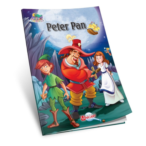 Carti de colorat - Carte de colorat și povești – Peter Pan, tip A5, 16 pagini