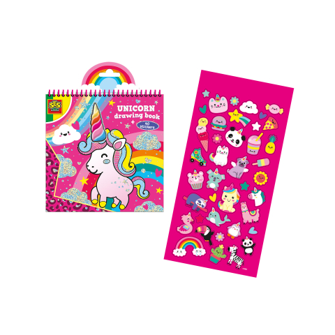 Carte de colorat Unicorn cu stickere stralucitoare,3-5 ani [2]