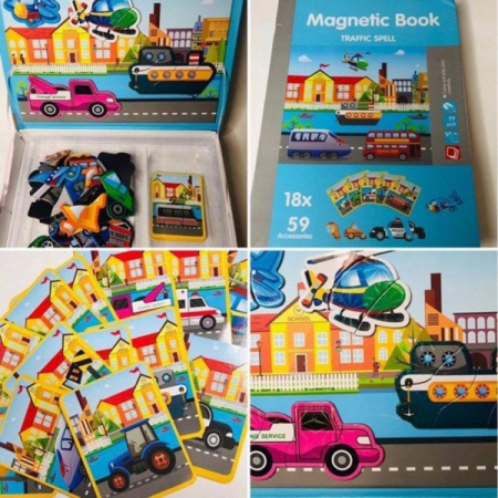 Carte magnetica puzzle Trafic [1]