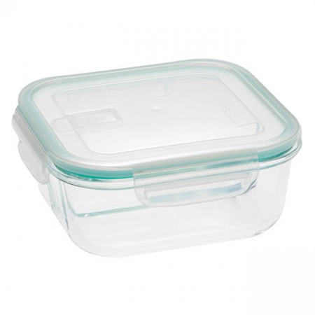 Articole Bucatarie - Caserola cu capac din sticla pentru alimente,2 compartimente,1100 ml