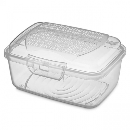 Articole Bucatarie - Caserola cu capac pentru alimente,plastic,transparent,350 ml