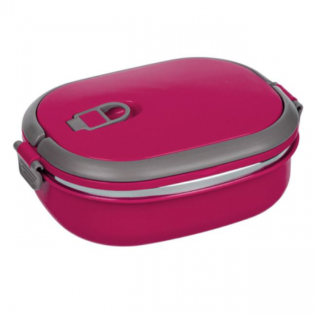 Articole pentru depozitare & organizare - Caserola izoterma cu capac pentru alimente,roz,700 ml