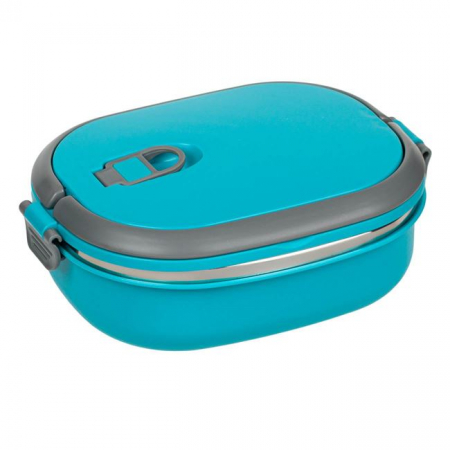 Articole pentru depozitare & organizare - Caserola izoterma cu capac pentru alimente,turcoaz,700 ml
