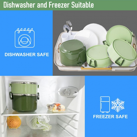 Caserola termica cu 3 compartimente ,3 culori,2100 ml [7]