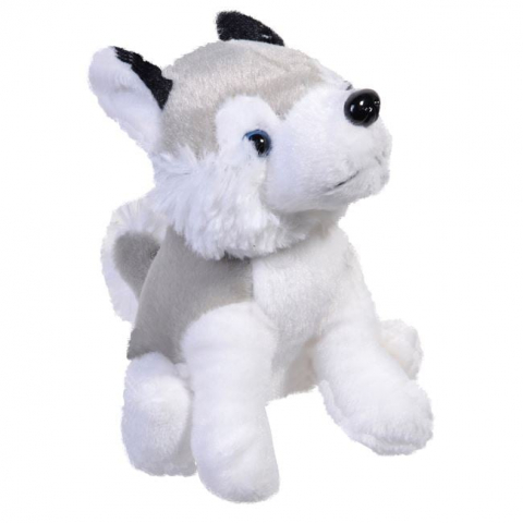Jocuri si articole copii - Catelus de plus Husky ,15 cm