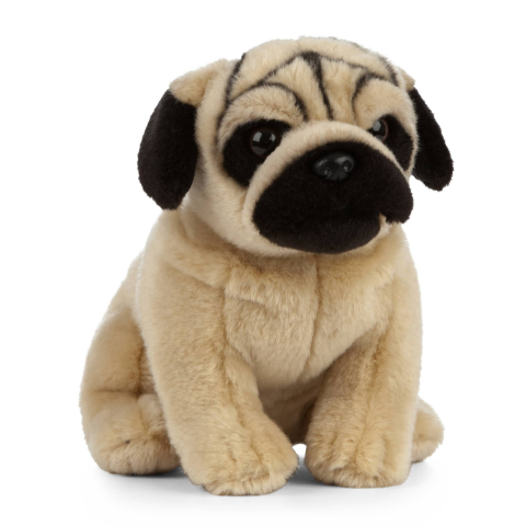 Cățeluș de pluș Pug 20 cm – Living Nature [1]