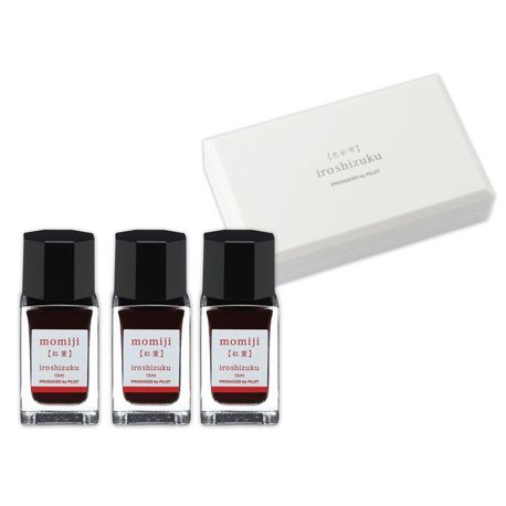 Papetarie & Birotica - Cerneala Iroshizuku Rosu Momiji 15 ml 3 bucati/set